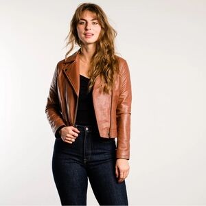 Able Maha Leather Jacket - Whiskey